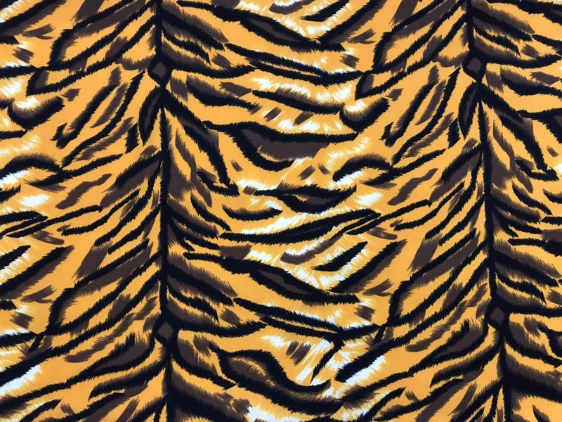 AMORNPHAN Set of 4 Tiger Leopard Animal Pattern Printed Cotton Quilting Fabric Bundle for Patchwork Needlework DIY Handmade Sewing Crafting Scrapbooking Precut 18 x 22 Inches (Set of 4 Pieces) - Image 5